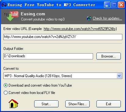 convert to mp3 from url